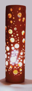 Lampada traforata.